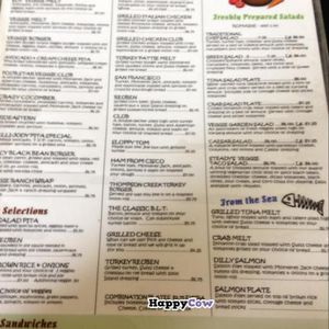 menu at Steady Eddy's Cafe at the Market in Flint