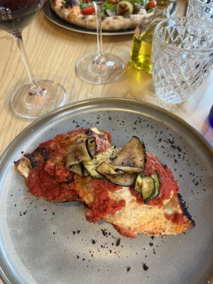 Crespella with vegan homemade bechamel, with mushroom and vegetales   at La Gastrobottega Di Giuseppe in Calpe