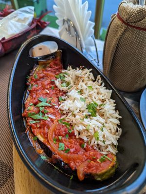 Eggplant bayelde at Soul Kitchen Yerevan in Yerevan