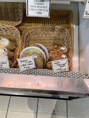 Hummus sandwich is vegan and the lentil wrap can be made vegan if you ask   at Dosie Dough in Wyomissing