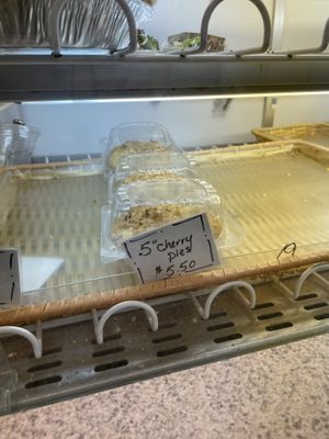 Cherry pie is vegan!  at Dosie Dough in Wyomissing