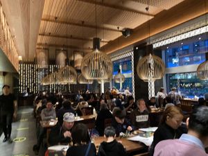 Dinner room  at Kimchee Restaurant in North London