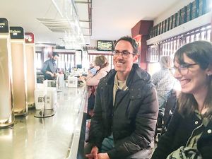 The guides: Bruno and Marta at Seville Vegan Tours in Sevilla