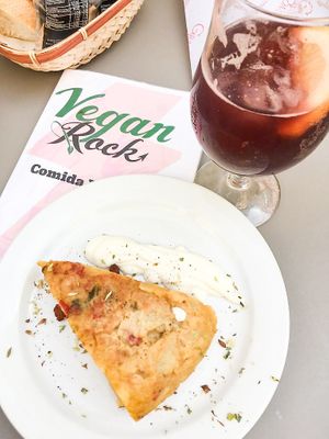 Vegan Tortilla de patatas at Seville Vegan Tours in Sevilla