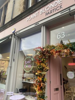 Outside  at Plant Blonde in Glasgow