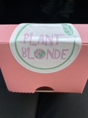 Take away box   at Plant Blonde in Glasgow