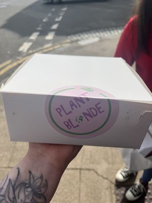 Outside of the box  at Plant Blonde in Glasgow