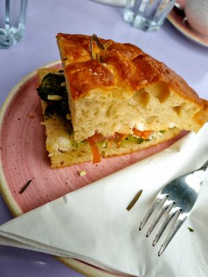 Pesto Chicken Focaccia at Plant Blonde in Glasgow