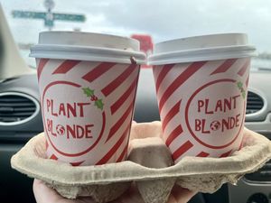 Hot chocolates  #Veganuary at Plant Blonde in Glasgow