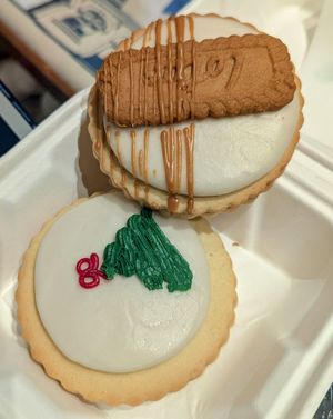 Empire biscuits at Plant Blonde in Glasgow