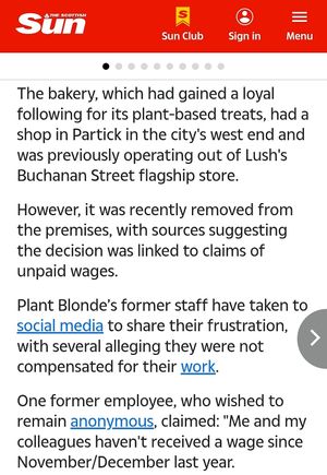  at Plant Blonde in Glasgow