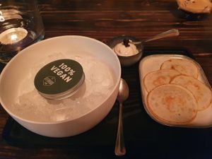 Blinis mit Kaviar   at Steinhaus1718 in Budingen