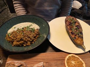 Main course - Aubergine   at Steinhaus1718 in Budingen