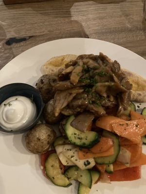 pulled mushroom   at Steinhaus1718 in Budingen