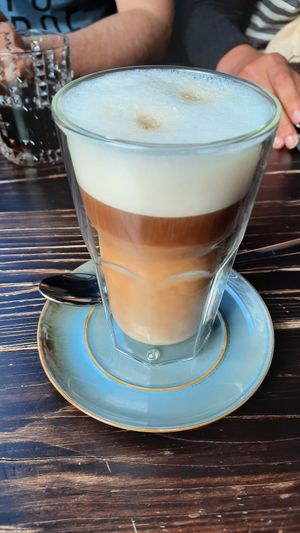 Latte macchiato at Steinhaus1718 in Budingen