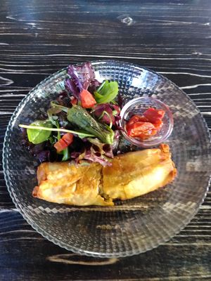 Vorspeise leckere Gemüse-Rolle at Steinhaus1718 in Budingen