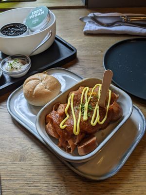 curry wurst at Steinhaus1718 in Budingen