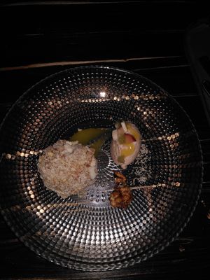 Zwetschgenknödel mit Zimteis at Steinhaus1718 in Budingen