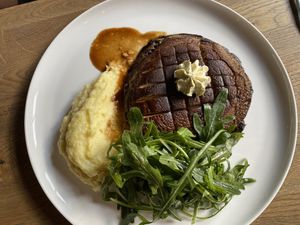 Portobello Steak (Pilz Steak)  at Steinhaus1718 in Budingen