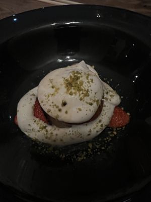 Cake with strawberries 🍓 and cream    at Steinhaus1718 in Budingen