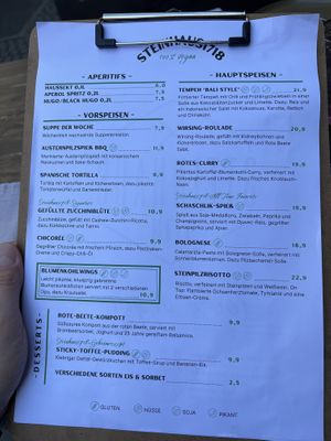 Menu 📋  at Steinhaus1718 in Budingen