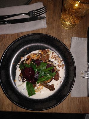 Gebackene Aubergine at Steinhaus1718 in Budingen