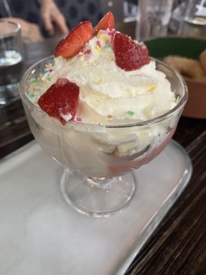 Ice cream sundae - very tasty   at Steinhaus1718 in Budingen