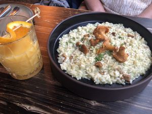 Pfifferlingrisotto  at Steinhaus1718 in Budingen