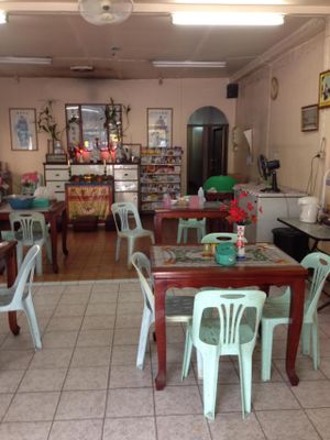 Sitting area at Vegetarian Food - Patong in Phuket