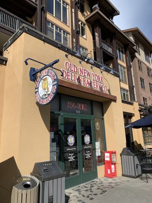 Located at street level in the village! Next to Yama ramen  at Old New York Deli & Bakery Co in Mammoth Lakes