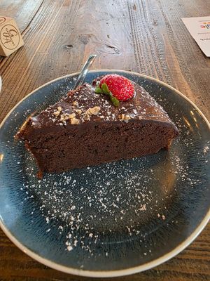 Schokokuchen at GenussArt in Tubingen