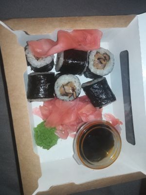 sushi (mushrooms) at Mr Panda in Zilina