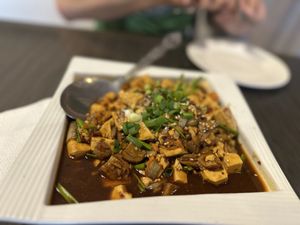 Mapo tofu   at Milky Way in Belize City