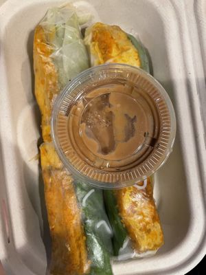 Fresh summer rolls (tofu)  at Rock N Rolls in Honolulu