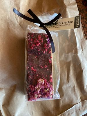 Vegan nougat available with coffee or to purchase take away  at Found in Earth in Deloraine