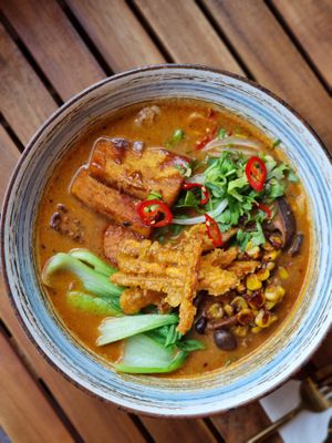 Vegan Miso Ramen at Viet Bao Ravintola in Lappeenranta