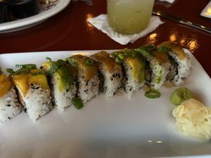 Sushi with butternut squash.  at Tin Box in Vieques