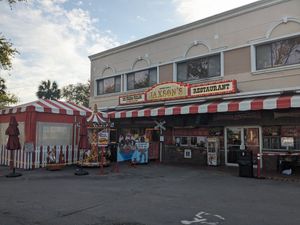Store front at Jaxson's Ice Cream Parlor & Restaurant in Dania Beach