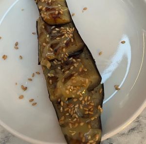 Miso aubergine  at Armonico in Milan