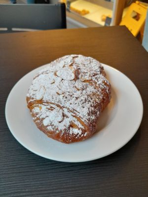 Almond pastry at Foxy's Bake Shop in Riga