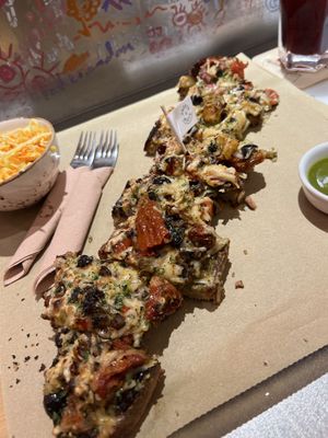 Pana cheesy grill + 2 medium juices   at Froots & Roots in Barcelona