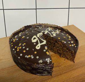 Vegan and Sugar-Free New Years Eve’s Cake!
 at La Baguette in Athens