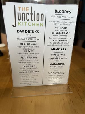 Drinks  at The Junction Kitchen & Provisions in North Charleston