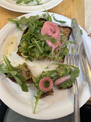 Vegan avocado toast  at The Junction Kitchen & Provisions in North Charleston