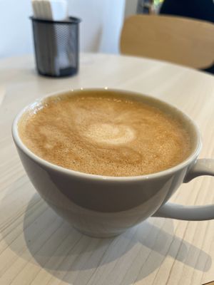 coffee at Bagels Lepu in Mexico City