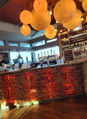 Bar area at The Oyster Catcher in Rhosneigr