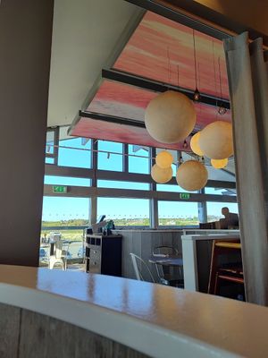 Lovely views from dining area at The Oyster Catcher in Rhosneigr