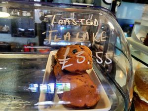 Toasted Teacake. at Ann's Pantry in Moelfre