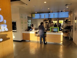 Counter at Plant Power Fast Food in Hollywood