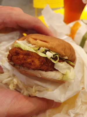 Vegan Chicken Sandwich  at Plant Power Fast Food in Hollywood